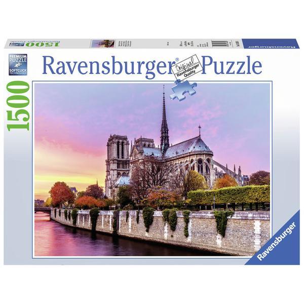 Puzzle pictura notre dame, 1500 piese - Ravensburger