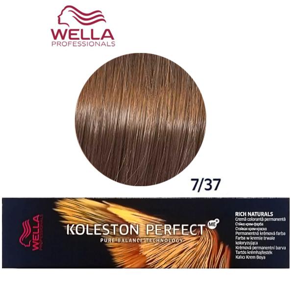 Wella professionals perfect me. Koleston 7.38. Koleston 7/37. Велла 737. Велла колестон 7.38.