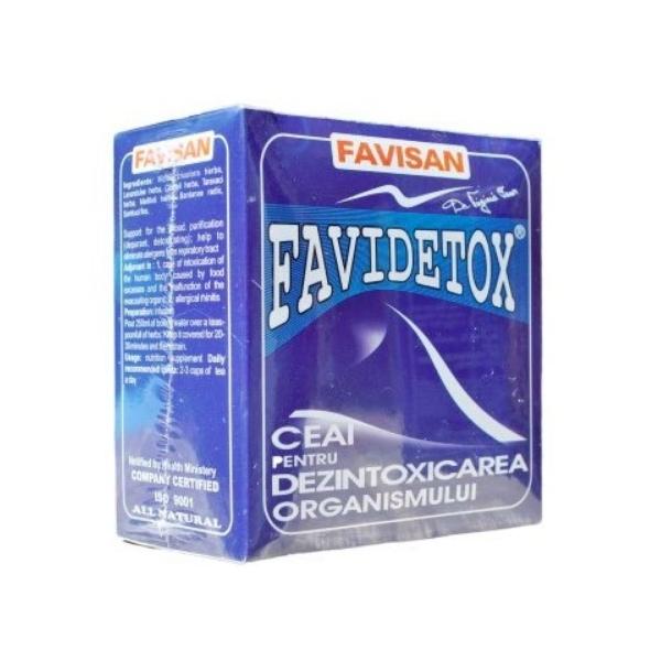 Ceai pentru Dezintoxicarea Organismului Favidetox Favisan, 50g