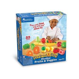 Set educativ Learning Resources - Joc de imaginatie "Micul bucatar" - Set de fructe si legume