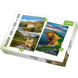 Puzzle clasic 3 in 1 - Peisaje din Scotia 1500 piese Nebunici