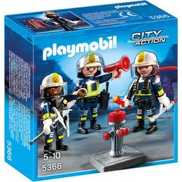 Playmobil City Action - Set figurine Playmobil- Echipa de pompieri + 4 ani