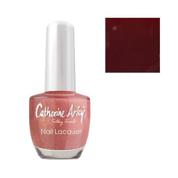 Lac de Unghii Alfar Catherine Arley Silky Touch, nuanta 418 Deep Cherry, 14ml