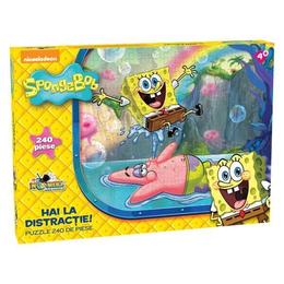 Puzzle 240 piese Spongebob - Hai la distractie!