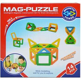 Joc constructii magnetic in cutie 14 piese