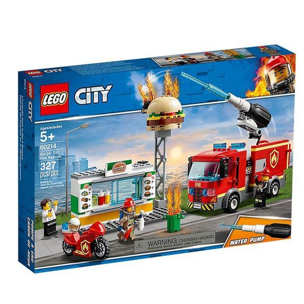 Lego City - stingerea incendiului de la burger bar 5-12 ani (60214)