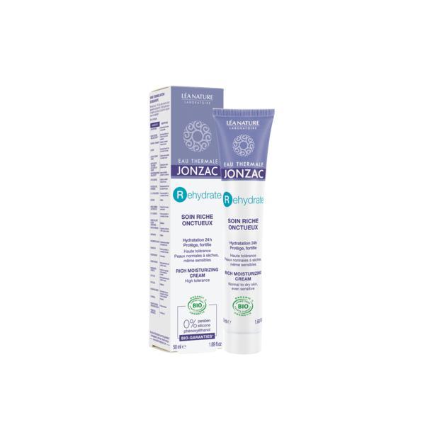 Crema hidratanta bio pentru ten normal-uscat Rehydrate Jonzac, 50ml