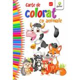 Carte de colorat cu animale, editura Gama