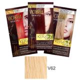 Sampon Nuantator cu Keratina Camco Victoria Beauty Keratin Therapy, nuanta V62 Light Blonde, 40ml