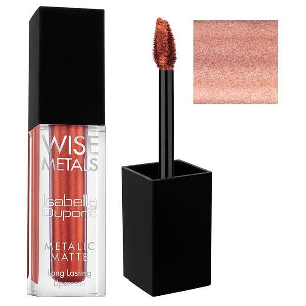 Ruj de Buze Mat Rezistent la Transfer Isabelle Dupont Paris Metallic Matte, nuanta MM61 Rose Gold, 4.5ml