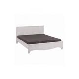 Pat 160x200 BLANCA cu tablie mica fara somiera in stil Modern,din PAL furniruit stejar,culoare Alb