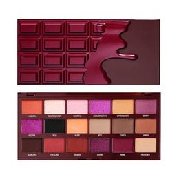 Paleta fard Makeup Revolution, I Heart Revolution, Cranberries and Chocolate Pigment Palette, 18 nuante, 18g