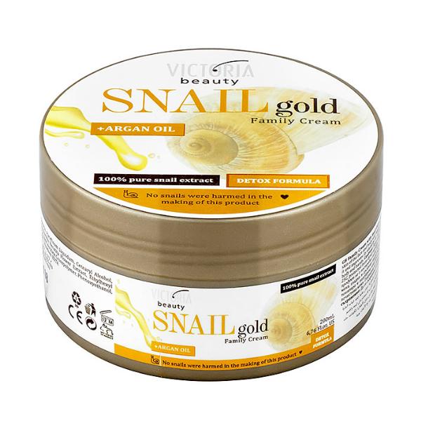 Crema Universala cu Extract de Melc si Ulei de Argan Camco Snail Gold, 200ml