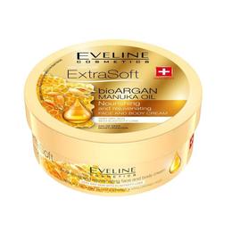 Crema de fata si corp, Eveline Cosmetics, ExtraSoft bioArgan Manuka Oil, 175 ml