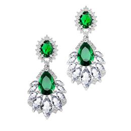 Cercei Emerald Zirconia Chandeliere - Imperiale