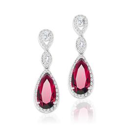 Cercei Swarovski Ruby Chandeliere - Imperiale