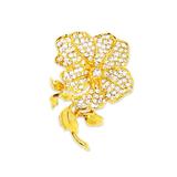 Brosa Swarovski Golden Rose - Imperiale