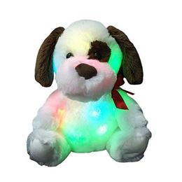 Jucarie de plus Miri Moo Catelus cu lumina multicolor 30 cm - Miri Moo