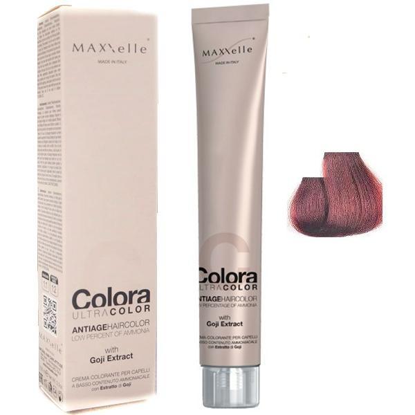 Vopsea Profesionala cu Extract de Goji - Maxxelle Colora Ultracolor Antiage Haircolor, nuanta 5.64 Copper Red Light Chestnut