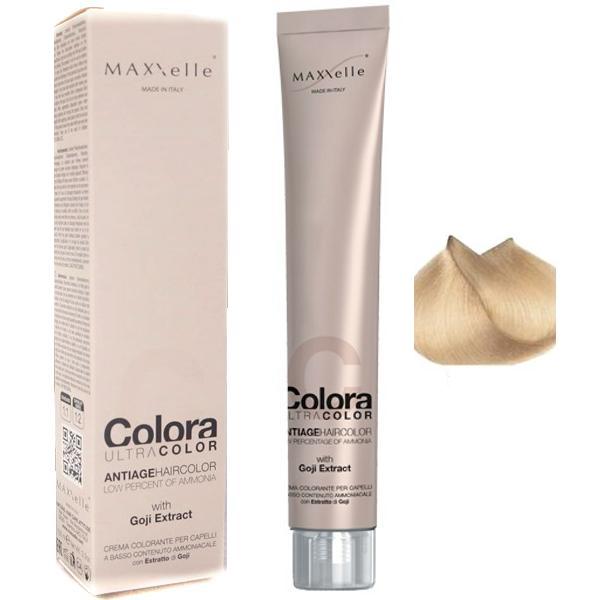 Vopsea Profesionala cu Extract de Goji - Maxxelle Colora Ultracolor Antiage Haircolor, nuanta 11.0 Super Platinum Natural Blonde