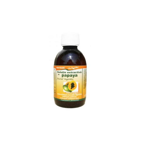 Solutie Extractiva de Papaya Favisan, 200 ml