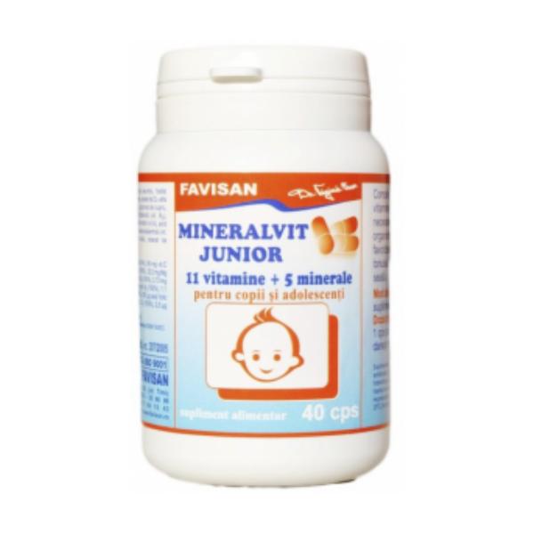Mineralvit Junior Favisan, 40 capsule