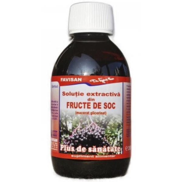 Solutie Extractiva din Fructe de Soc Favisan, 200 ml