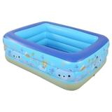 Piscina gonflabila pentru copii cu 3 inele - 150x105x55 cm - Nebunici