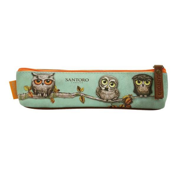 Penar tip pouch Grumpy Owl, 18x5x3 cm - Santoro
