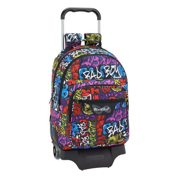 Ghiozdan cu troler BlackFit8 Bad Boy,33x15x43 cm