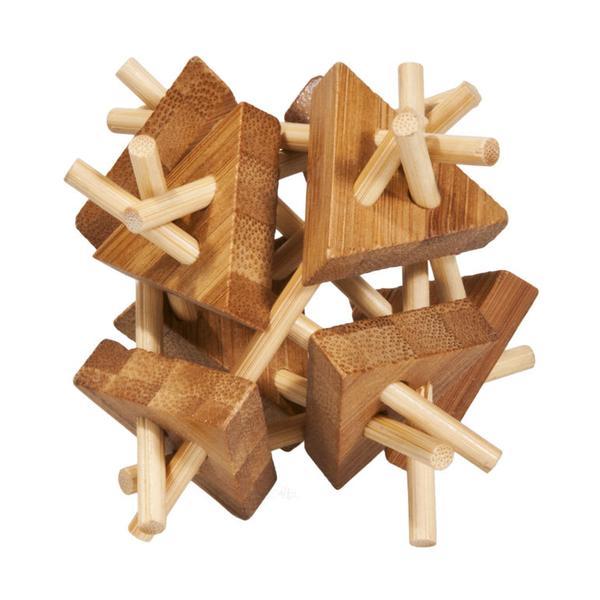 Joc logic iq din lemn bambus sticks&triangles - Fridolin