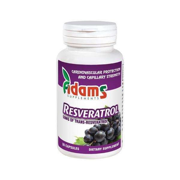 Resveratrol 50mg Adams Supplements, 30 capsule