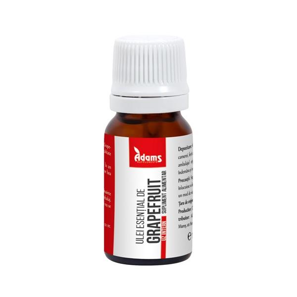 Ulei esential de Grapefruit pentru uz intern Adams Supplements, 10ml