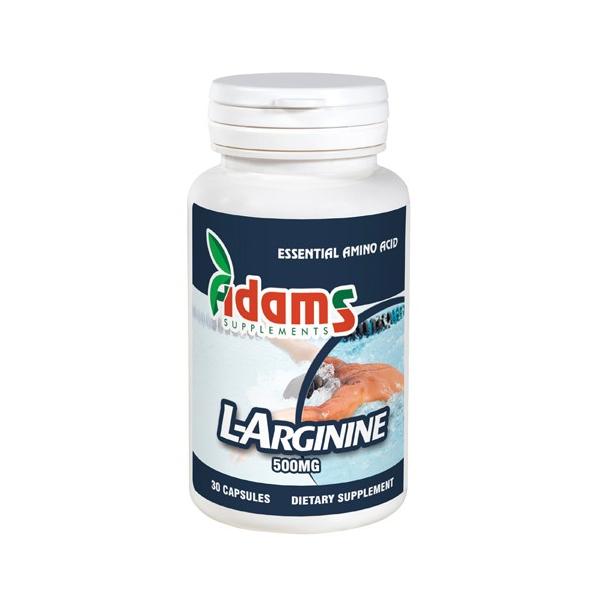 L-Arginine 500mg Adams Supplements, 30 capsule