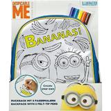 Set desenat ghiozdan Illumination Entertainment Minioni de colorat cu 5 culori incluse