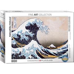 Puzzel 1000 piese MareleVal din Kanagawa de Katsushika Hokusai