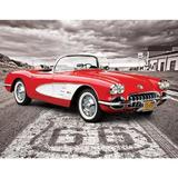 Puzzle 1000 piese 1959 Corvette Driving Down Route 66