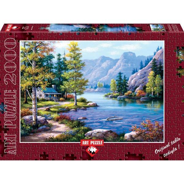 Puzzle 2000 piese - Lakeside Lodge-SUNG KIM