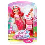 Set Mattel Papusa sirena cu baloane de sapun Barbie Dreamtopia rosu