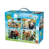 Puzzle 4 in 1 Animale, 72 piese