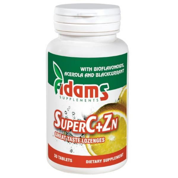 SuperC+Zn Adams Supplements, 30 tablete