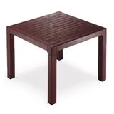 Masa RAKI WOOD patrata 90x90x75cm polipropilen/fibra sticla culoare cafea MN0142321