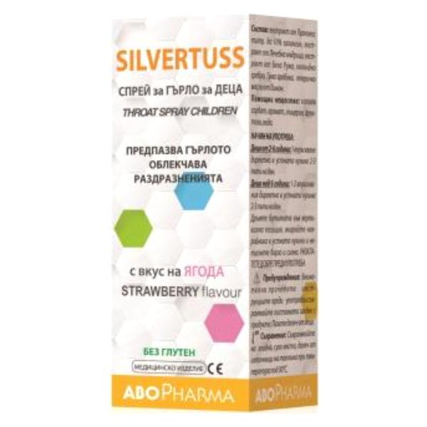 Spray de Gat pentru Copii Silvertuss ABO Pharma, 30ml