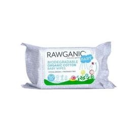 Servetele umede Bio din bumbac organic pentru bebelusi, biodegradabile, Rawganic 50 buc/pachet