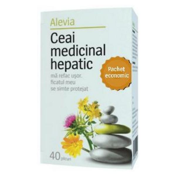 Ceai Medicinal Hepatic Alevia, 40 plicuri
