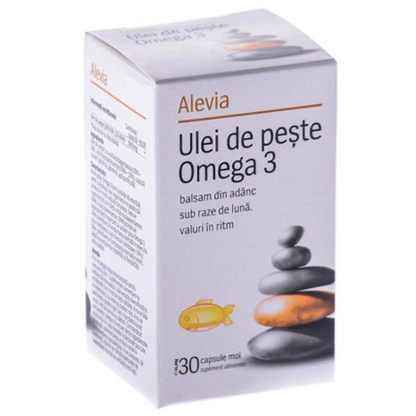 Ulei de Peste Omega-3 Alevia, 30 capsule