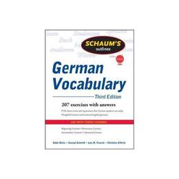 Schaum's Outline of German Vocabulary, 3ed, editura Mcgraw-hill Higher Education