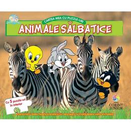 Animale salbatice. Cartea mea cu puzzle-uri - Baby Looney Tunes, editura Corint