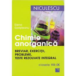 Chimie anorganica pentru clasele VII-IX ed.2016 - Elena Golisteanu, editura Niculescu