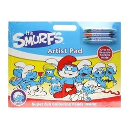 The Smurfs artist pad. Trusa artist, Strumfii